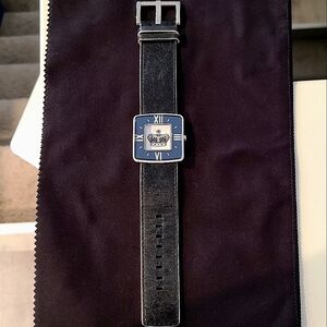 Juicy Couture Black Leather Watch